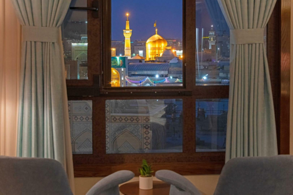 هتل قصرالضیافه قدس مشهد فضای داخلی اتاق‌ها